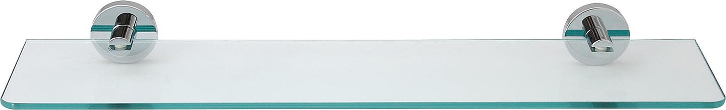 Storage console Eight L=520 mm Clear glass Chrome-plated brass