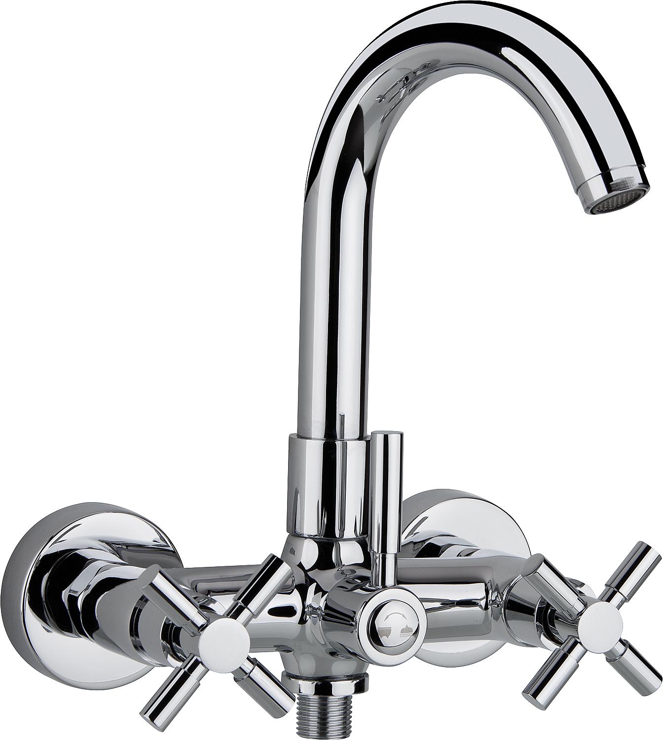 Comi 2-handle tub mixer, 137 mm projection, chrome