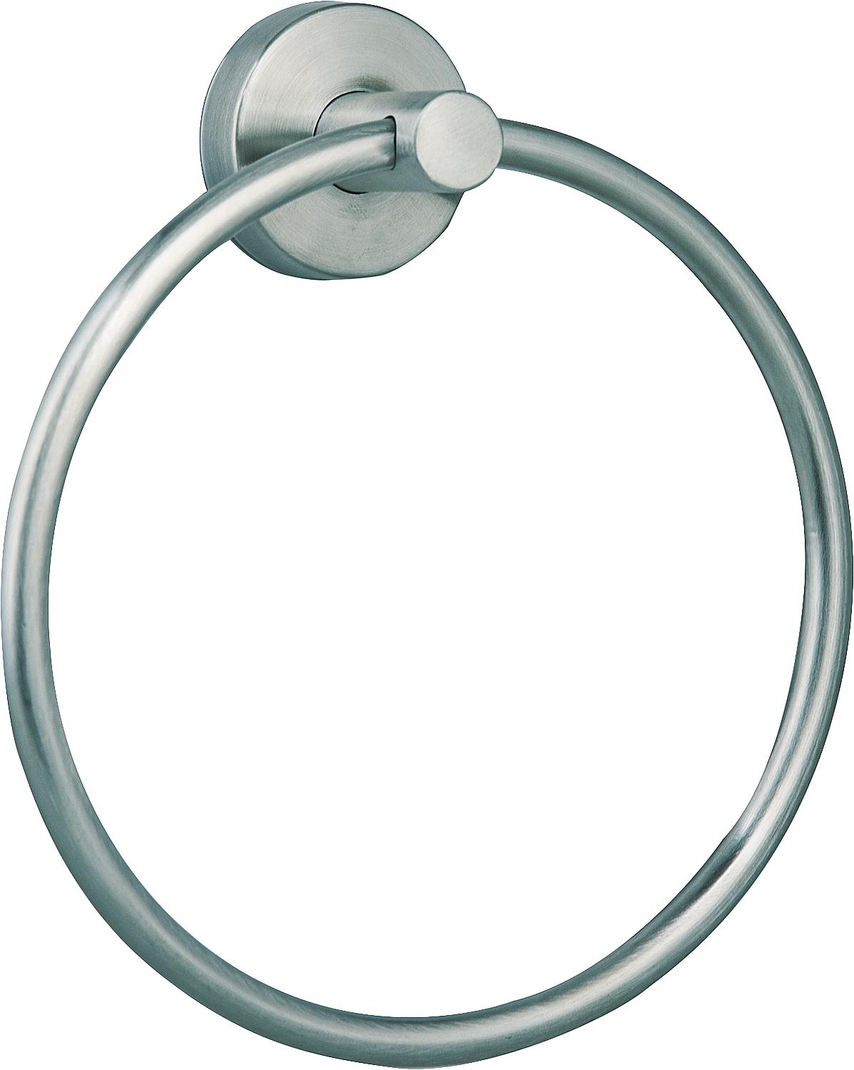 Axial towel ring, stainless steel, matt, movable