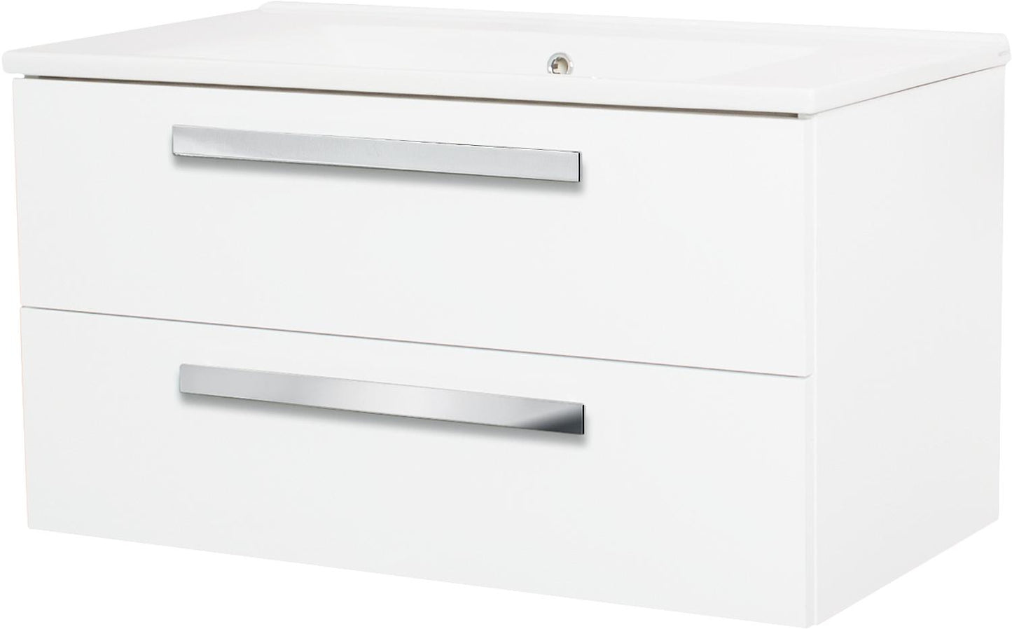 WTU+Ceramic WT EDIA, graphite high gloss, 2 drawers, 853x466x455mm