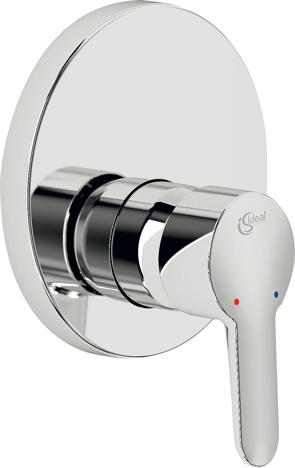 Concealed shower mixer Ideal Standard Connect Blue rosette Ø 163 mm chrome