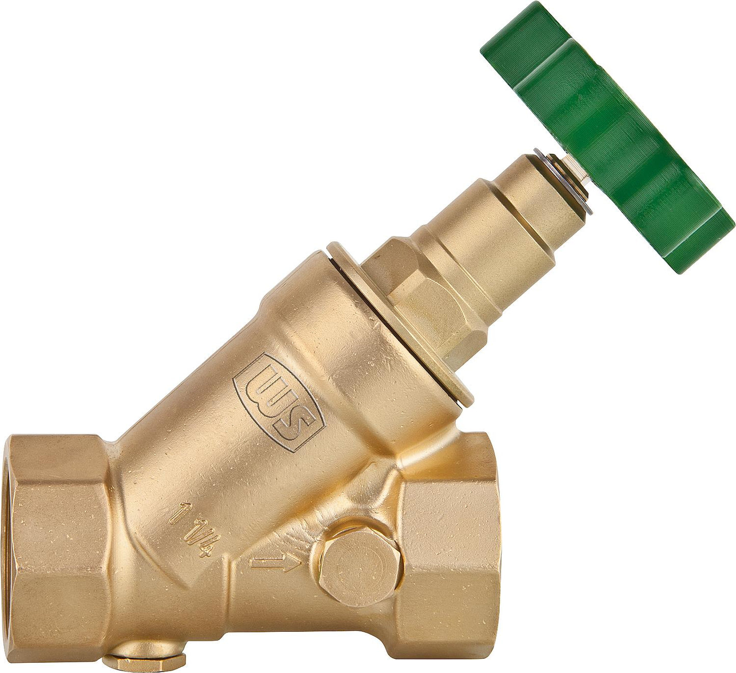 WS free-flow valve DN25 non-rising spindle, Rp 1"