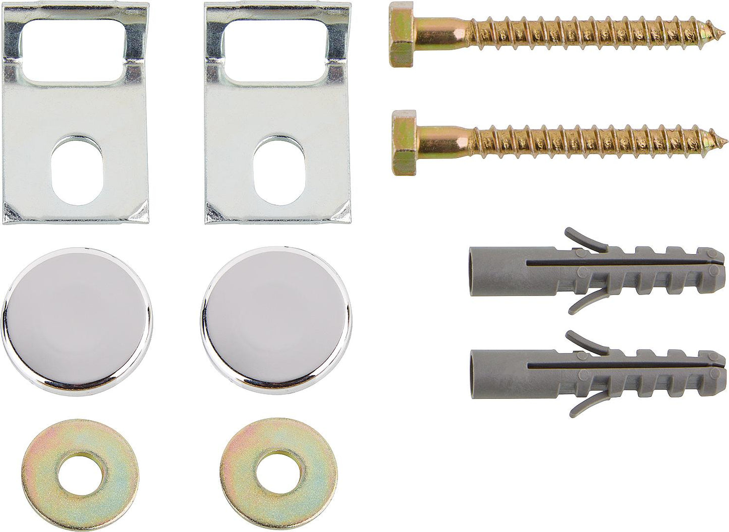 Geberit urinal mounting kit with white cover caps Karafix