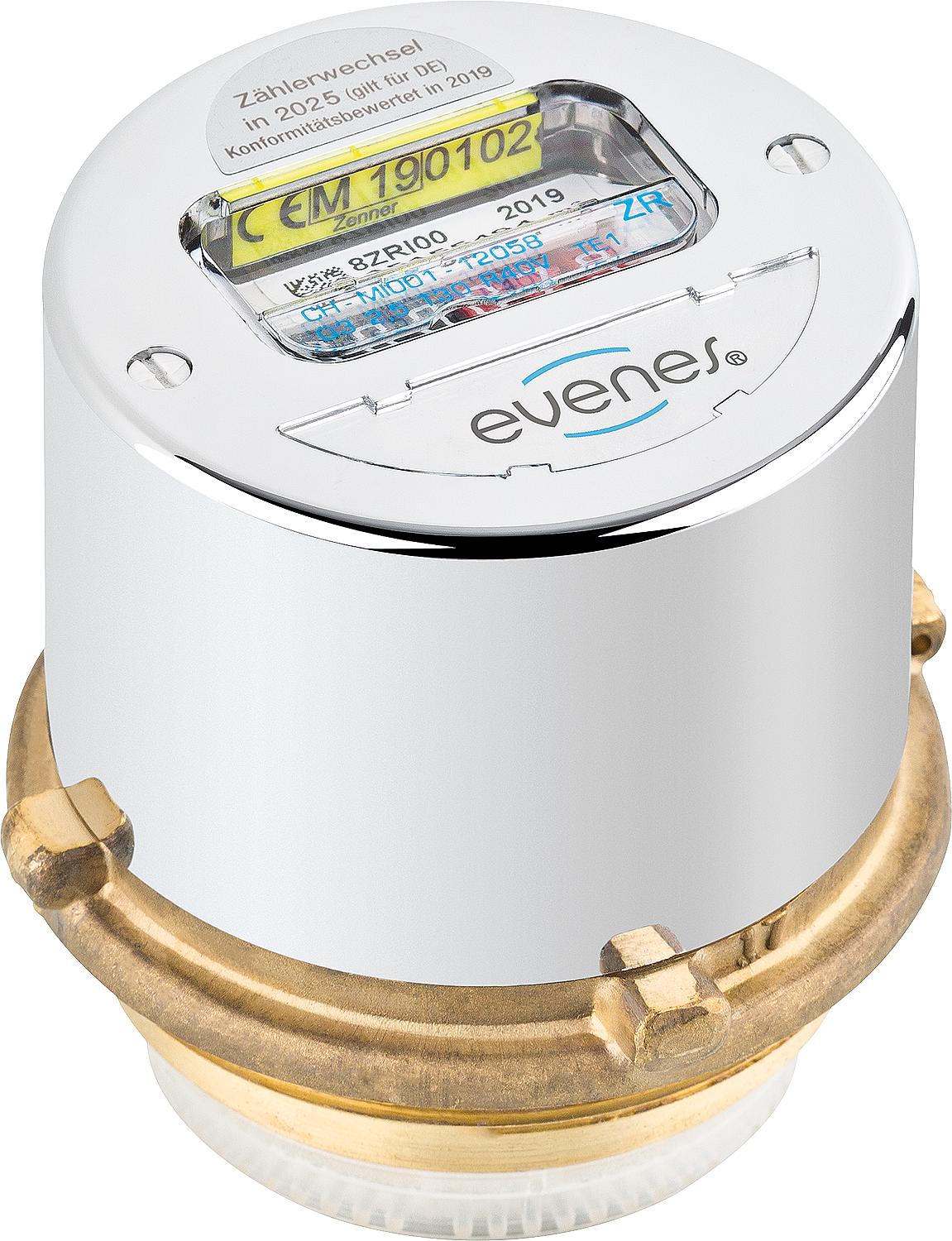 Compteur d'eau à capsule de mesure Evenes Minotec, filetage M 62 x 2 mm