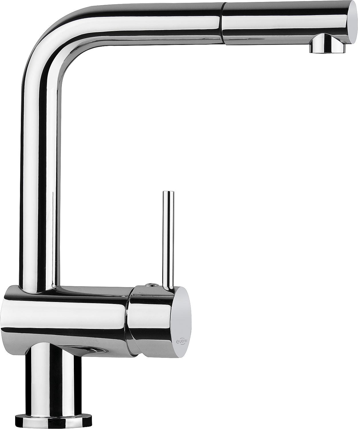 Salsa ND kitchen mixer tap with pull-out spout, 225 mm projection, chrome-plated