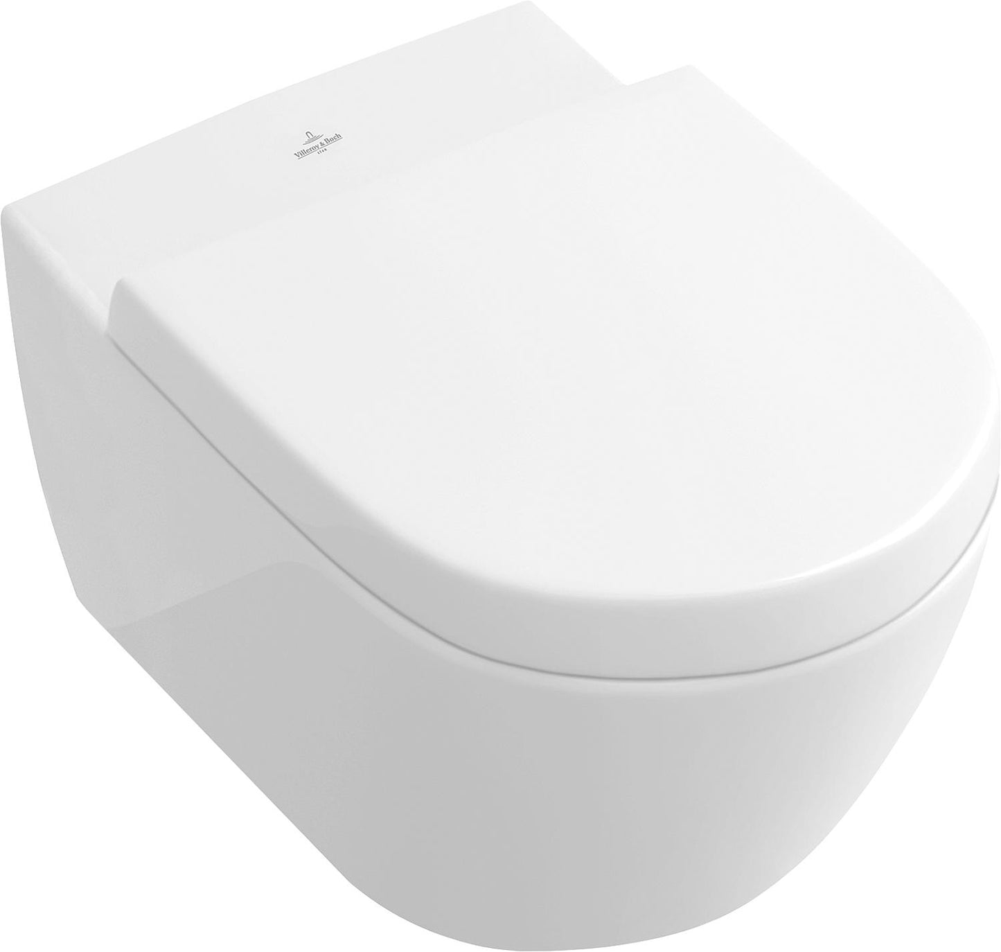 Wall-hung toilet V+B Subway 2.0, horizontal outlet, 375x565mm, white