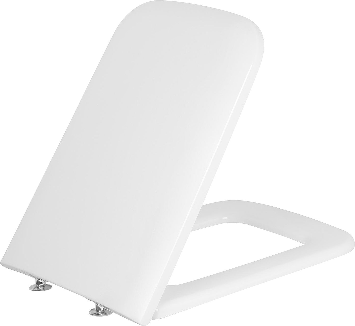 Geberit ICon Square toilet seat, white, soft-close, top-mounted