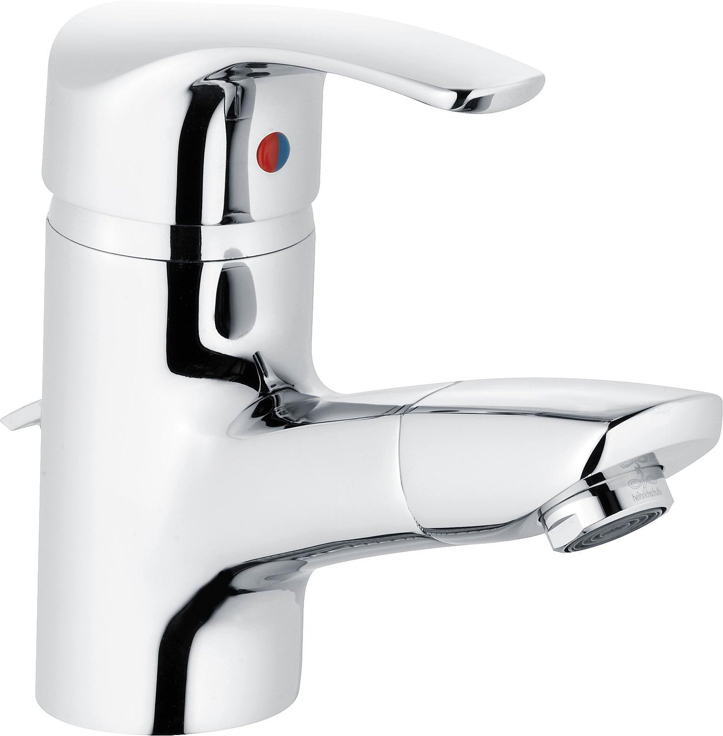Heinrichschulte Ascona basin mixer with pull-out spray, 122 mm projection, chrome