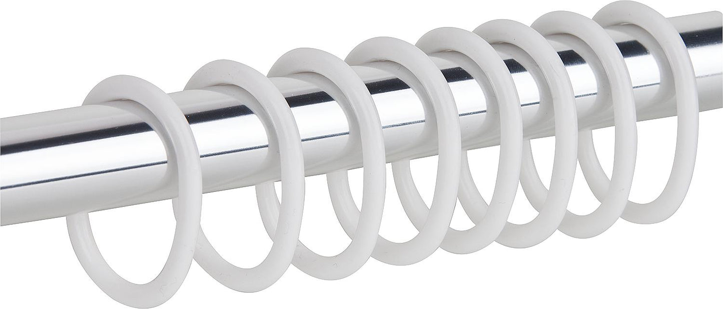 ESOM Transparent Shower Curtain Rings, Pack of 12