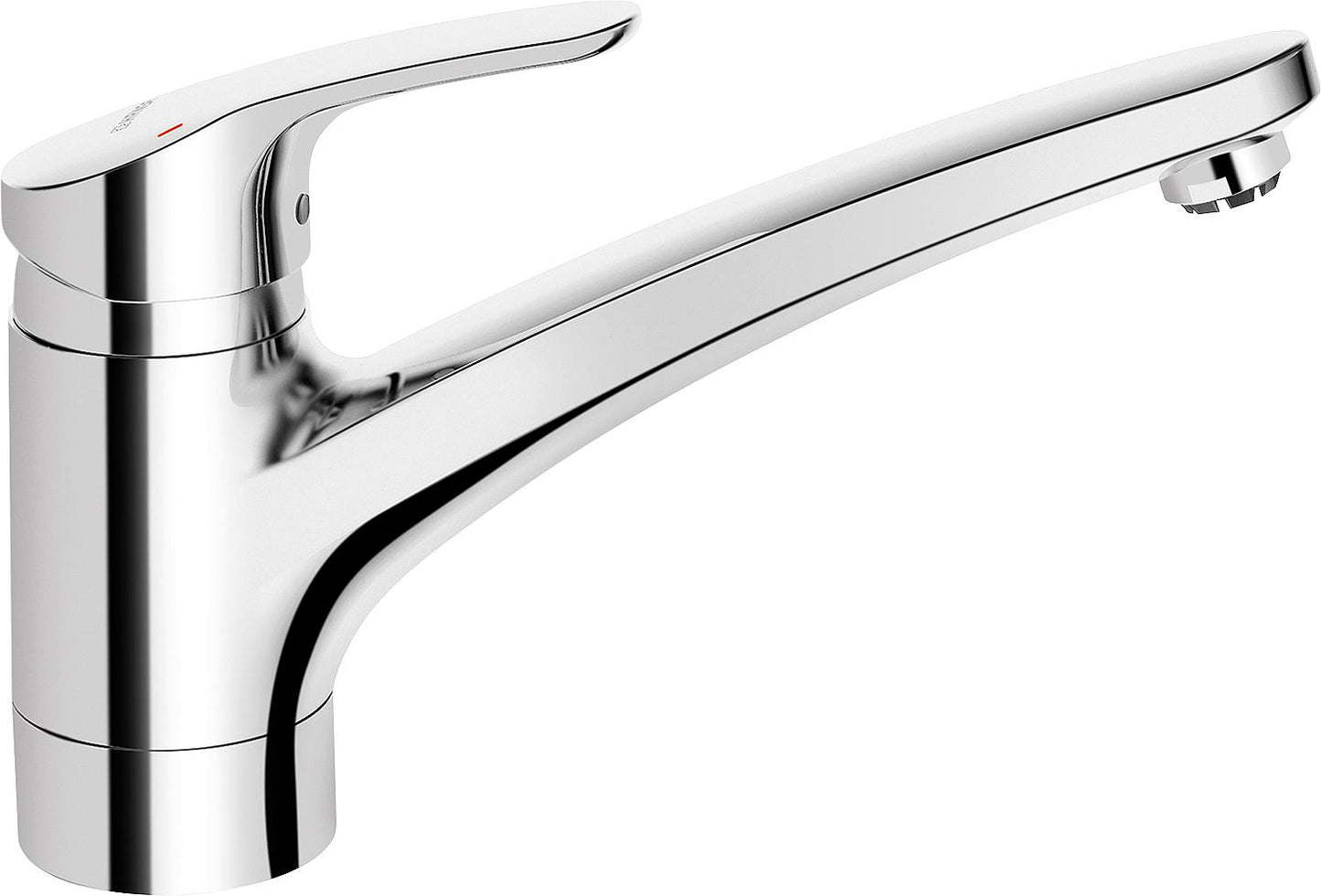 Hansa Hansamix kitchen mixer tap with swivel spout, 203 mm projection, chrome