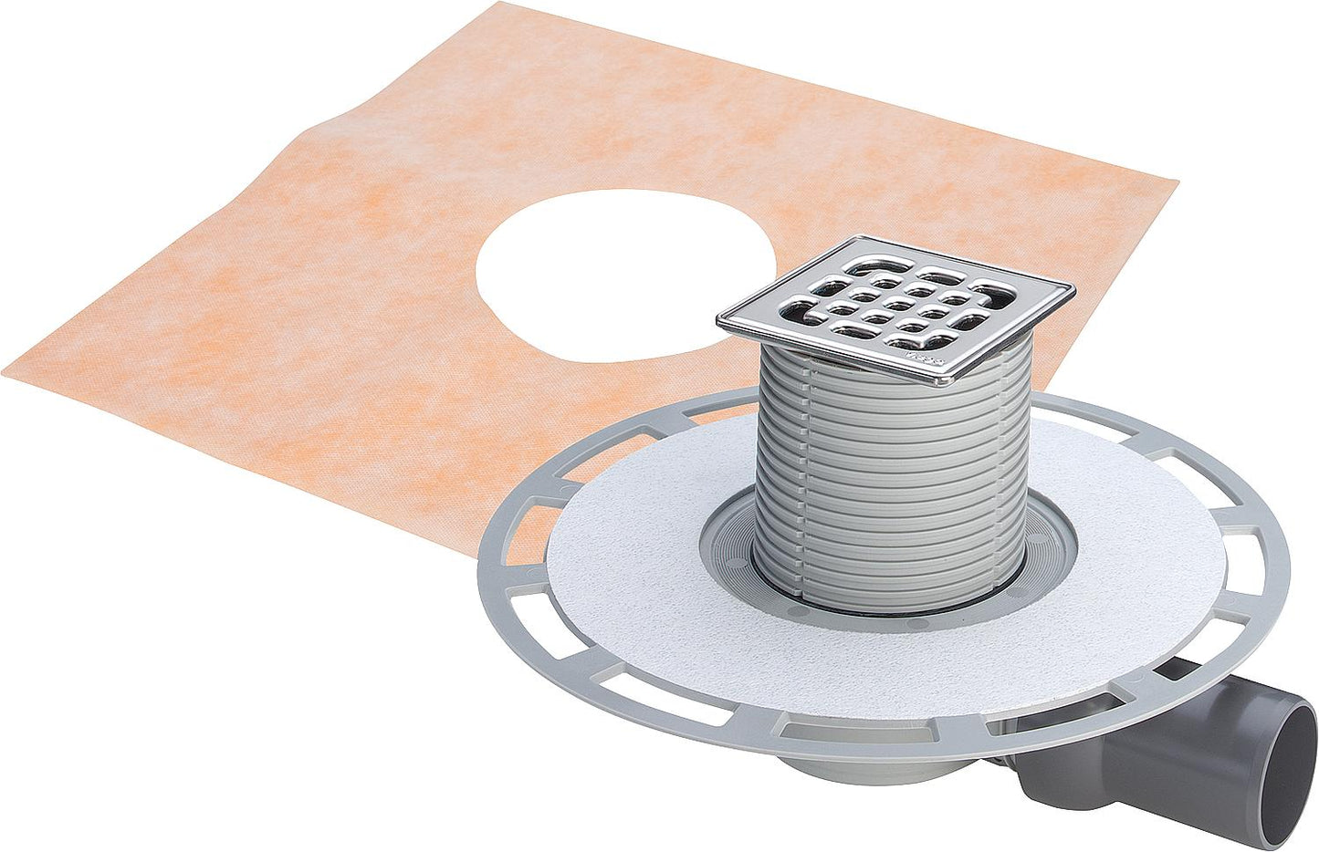 Siphon de salle de bain Viega 4939 en plastique gris