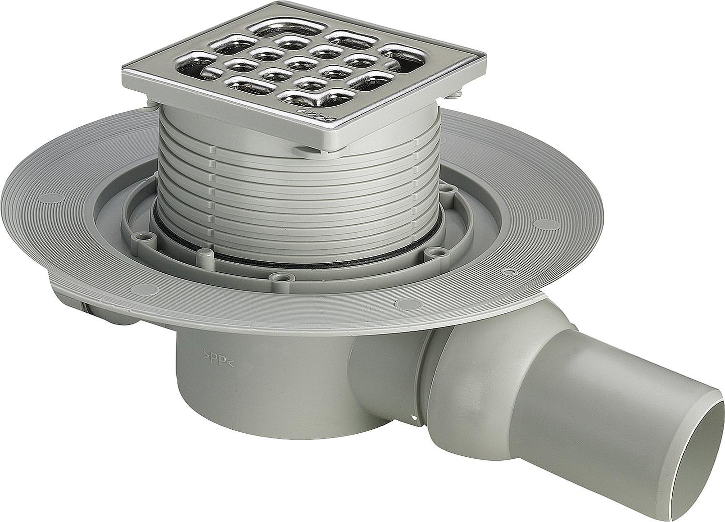 Siphon de salle de bain Viega 4935.1, diamètre nominal DN40 x DN50, en plastique gris