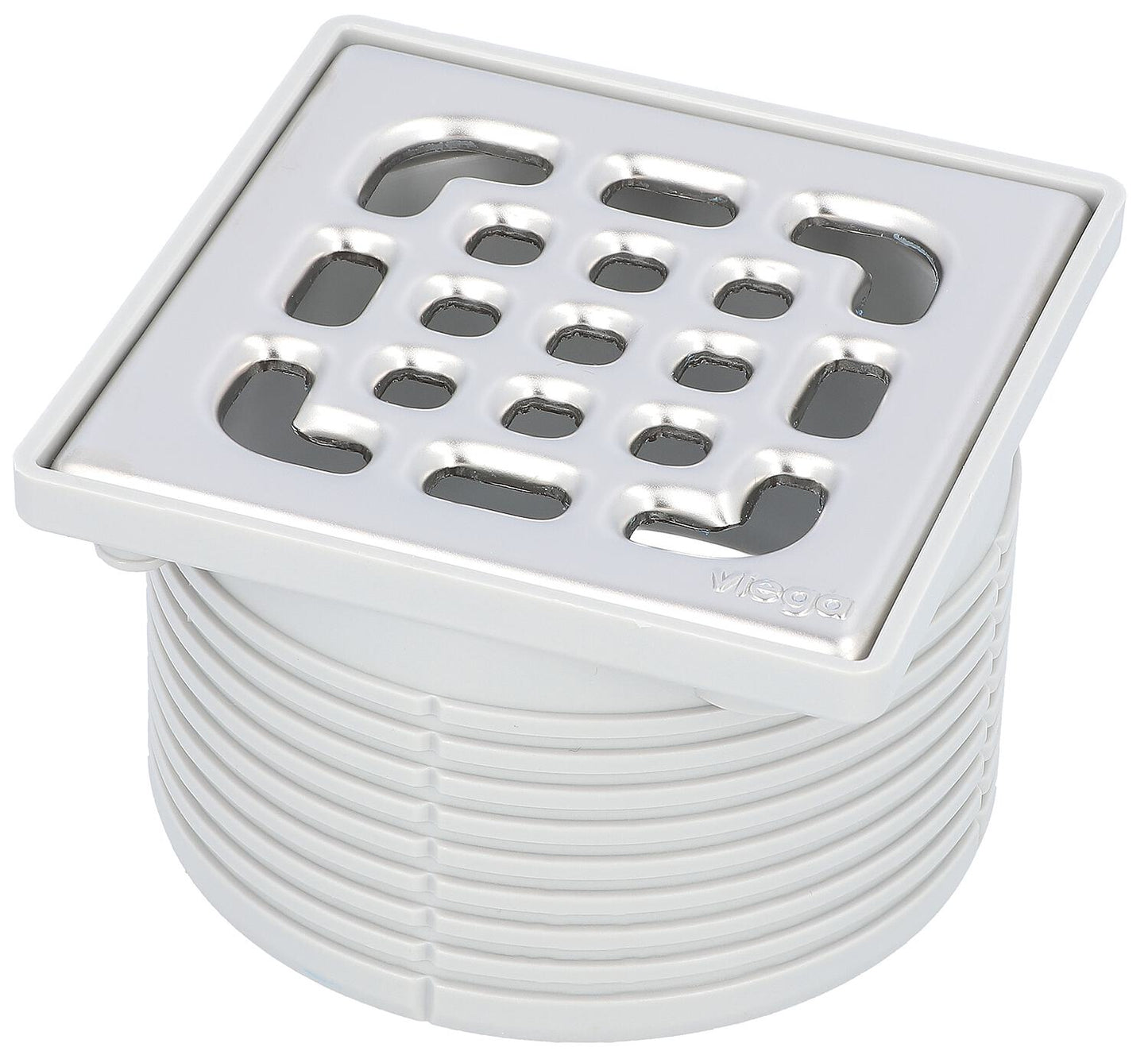 Support de montage Viega 4934.1, cadre : 100 x 100 mm, plastique gris