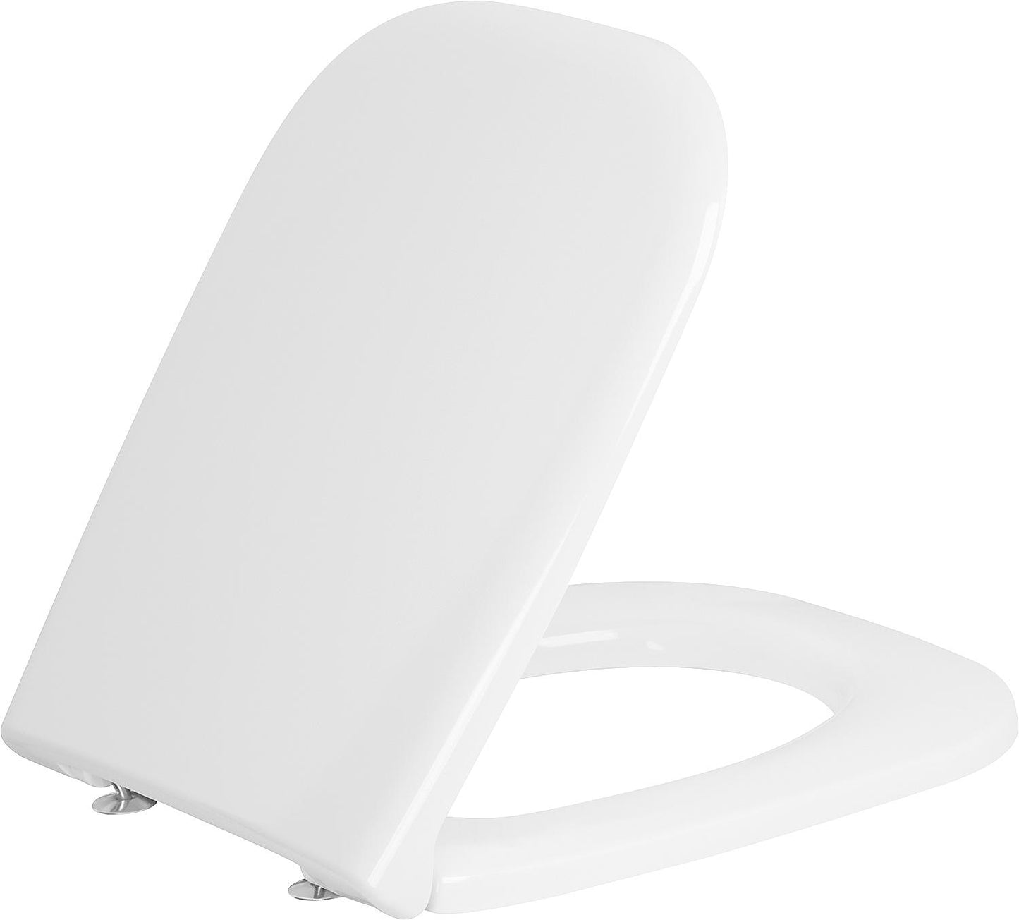 Duravit D-Code toilet seat with soft-close mechanism, plastic hinges, white