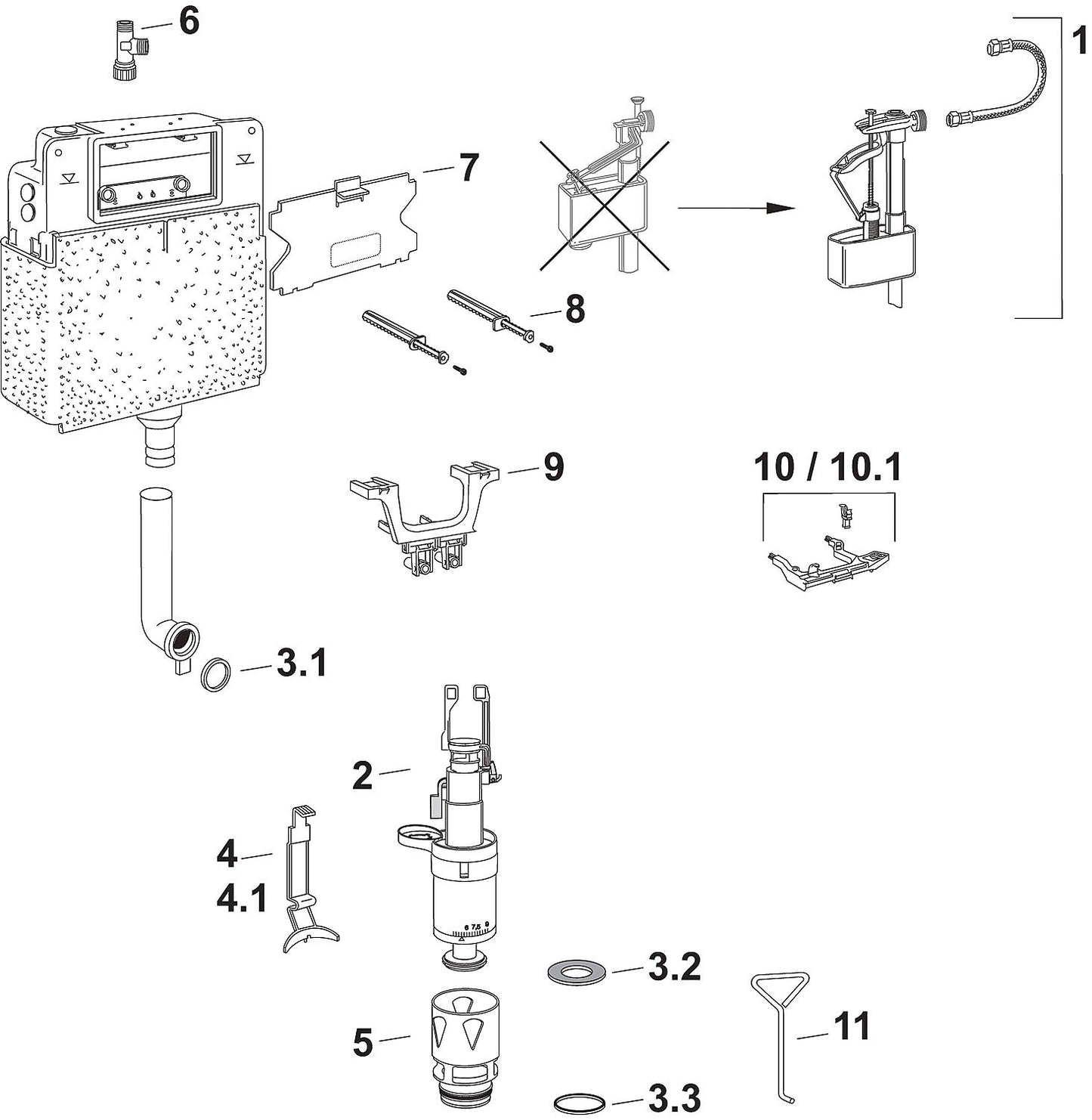 Assembly aid for drain basket