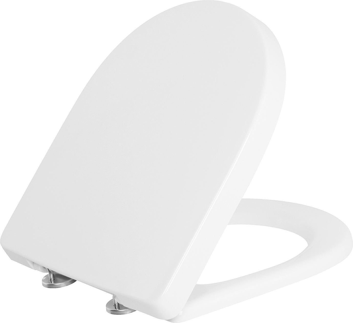 Abattant de toilette compact V&B O.Novo, blanc, charnières en acier inoxydable