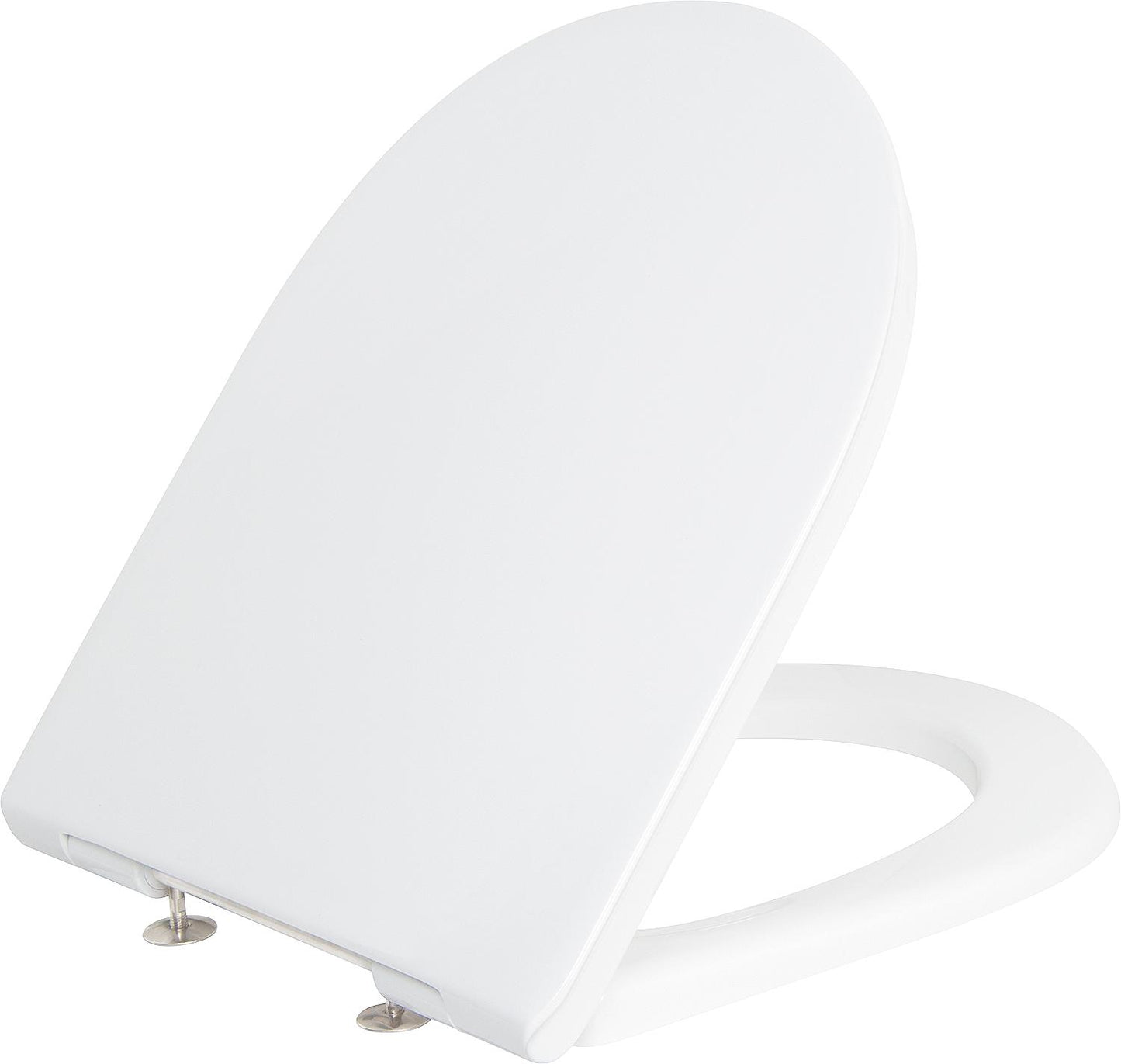 V&B ViCare Standard Antibac toilet seat with continuous hinge shaft, white