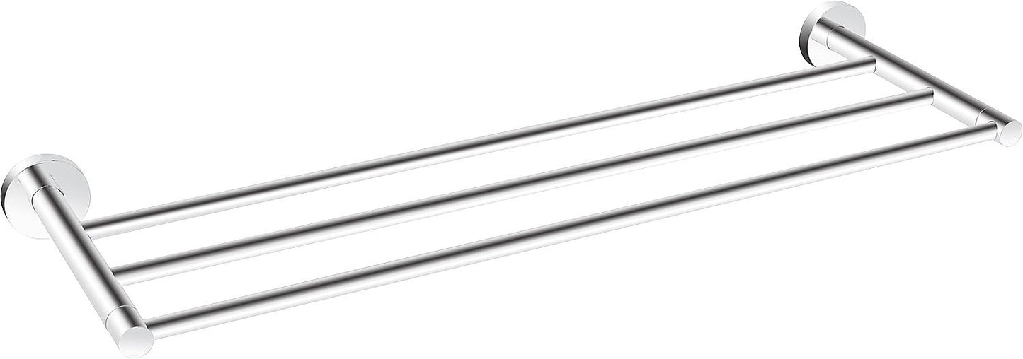 Triple towel rail Eight L=600 mm chrome-plated brass