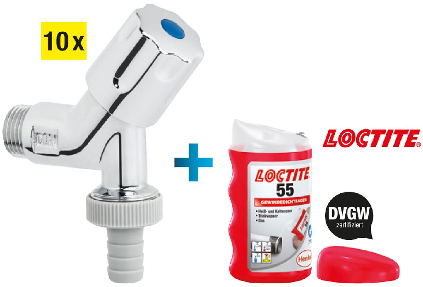 Offre spéciale : kit de raccordement pour appareil 1/2" + mastic d'étanchéité Loctite 55 offert