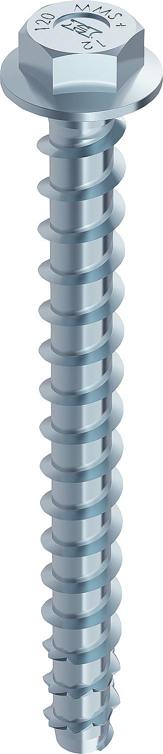 Concrete and masonry screw Heco, Multi-Monti plus, with hexagon head, Ø 6.0 x 80 mm, pack of 50