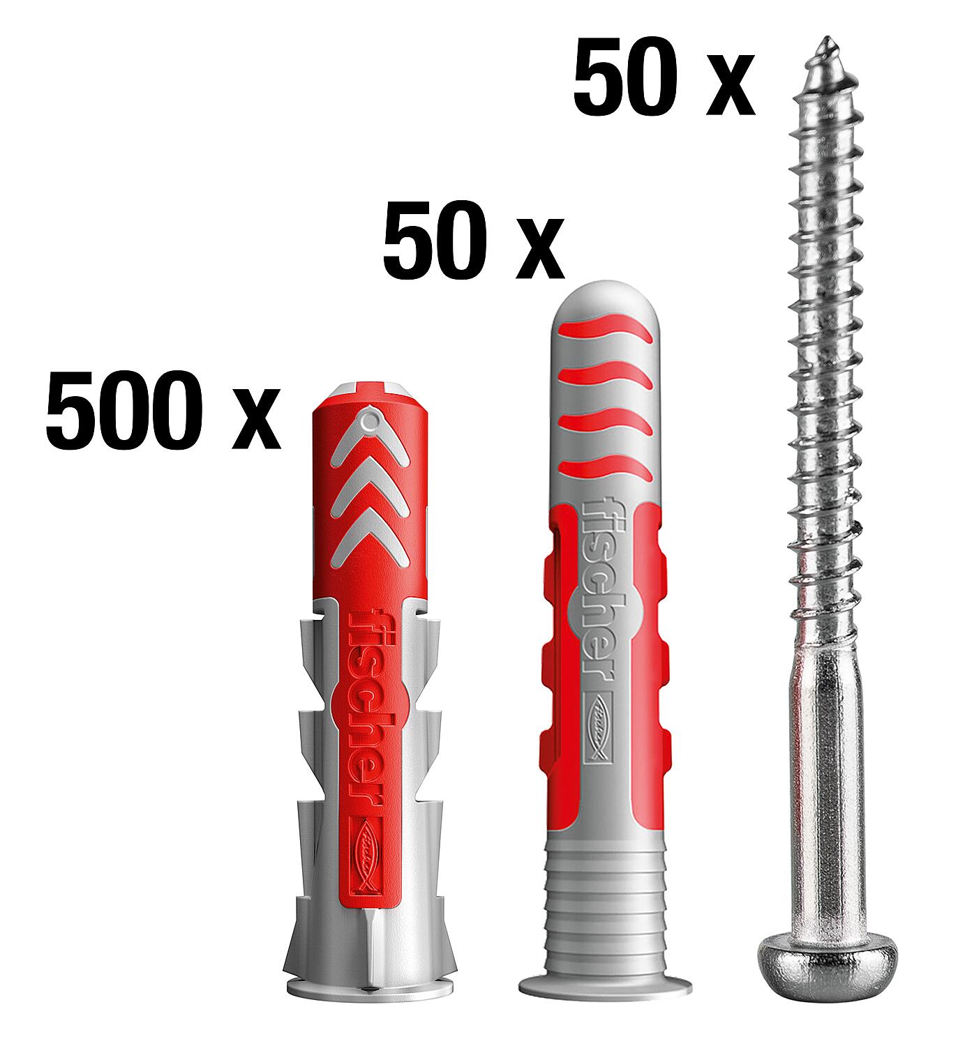 Pack Avantage Fischer DuoPower + DuoSeal ø 6 mm, contenu 600 pièces.