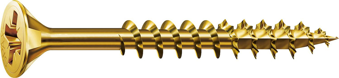 SPAX® YELLOX® countersunk screw, partial thread, Phillips head, ø 3.5 x 50 mm, pack of 500