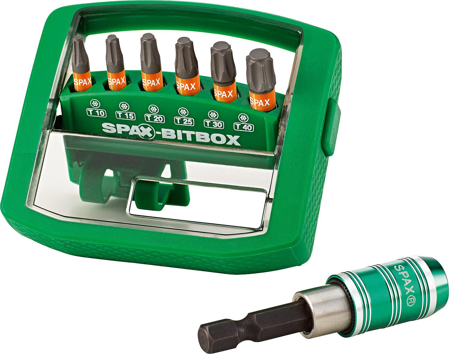 SPAX® T-STAR Plus T BITBOX 10 - 40 embouts + porte-embouts 7 pièces
