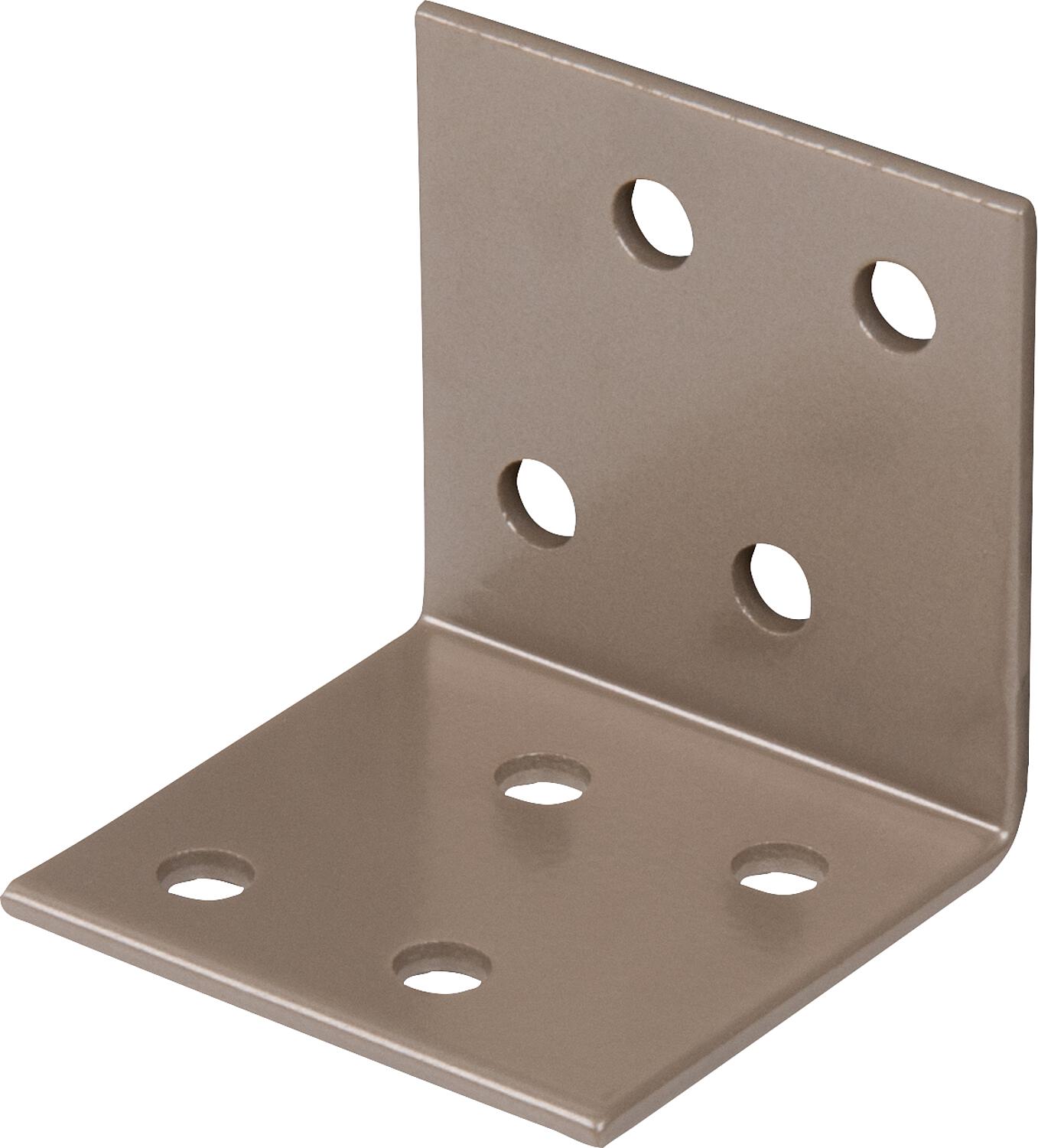 DURAVIS® angle bracket 40 x 40 x 40 mm, material: steel, sendzimir galvanized, surface: black diamond