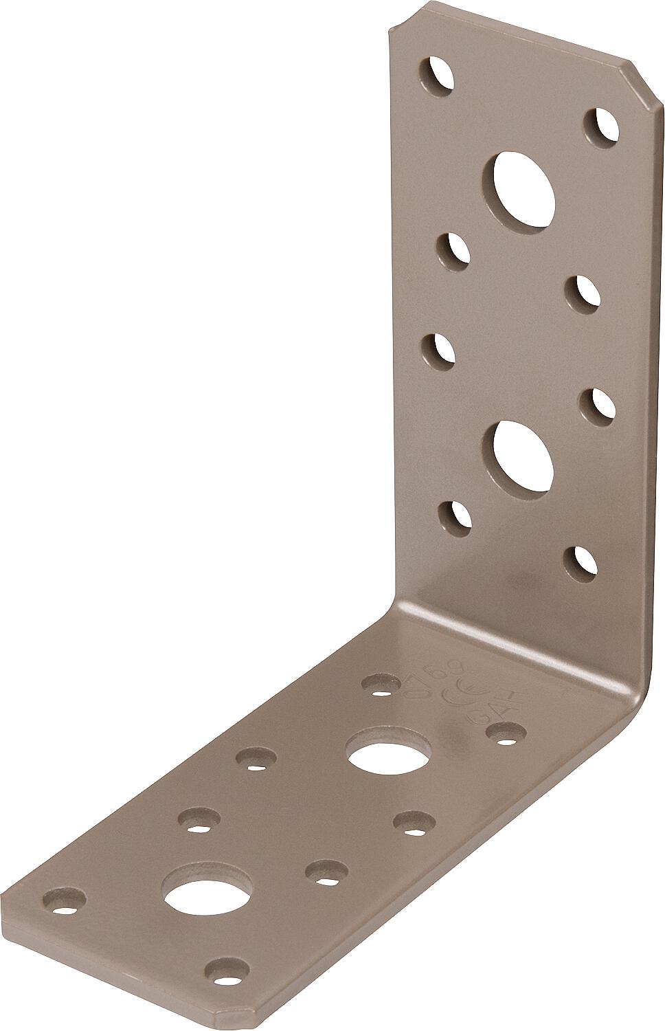 DURAVIS® angle bracket 90 x 90 x 40 mm, material: steel, sendzimir galvanized, surface: black diamond