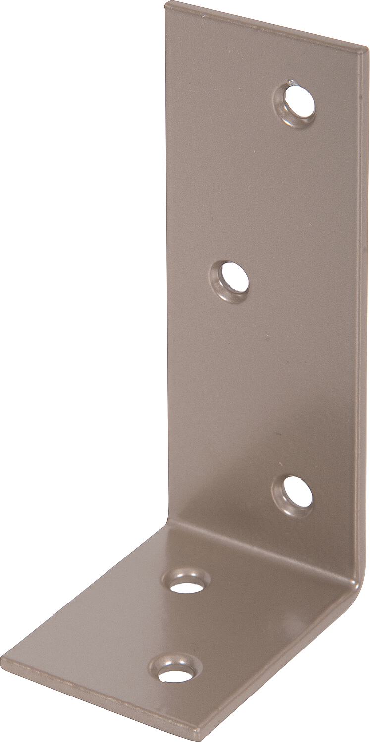 Balkenwinkel DURAVIS® 40 x 80 x 30 mm, ungleichschenklig, Material: Stahl, blau verzinkt, Oberfläche: schwarz-diamant