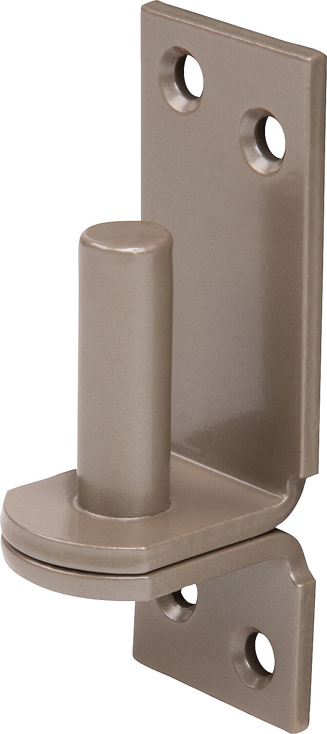 DURAVIS® plate hinge ⌀ 13 mm, DI hook, material: steel, blue zinc plated, surface: black diamond