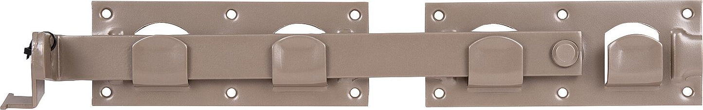 Double gate latch DURAVIS® 423 x 70 mm, material: steel, blue zinc plated, surface: black diamond