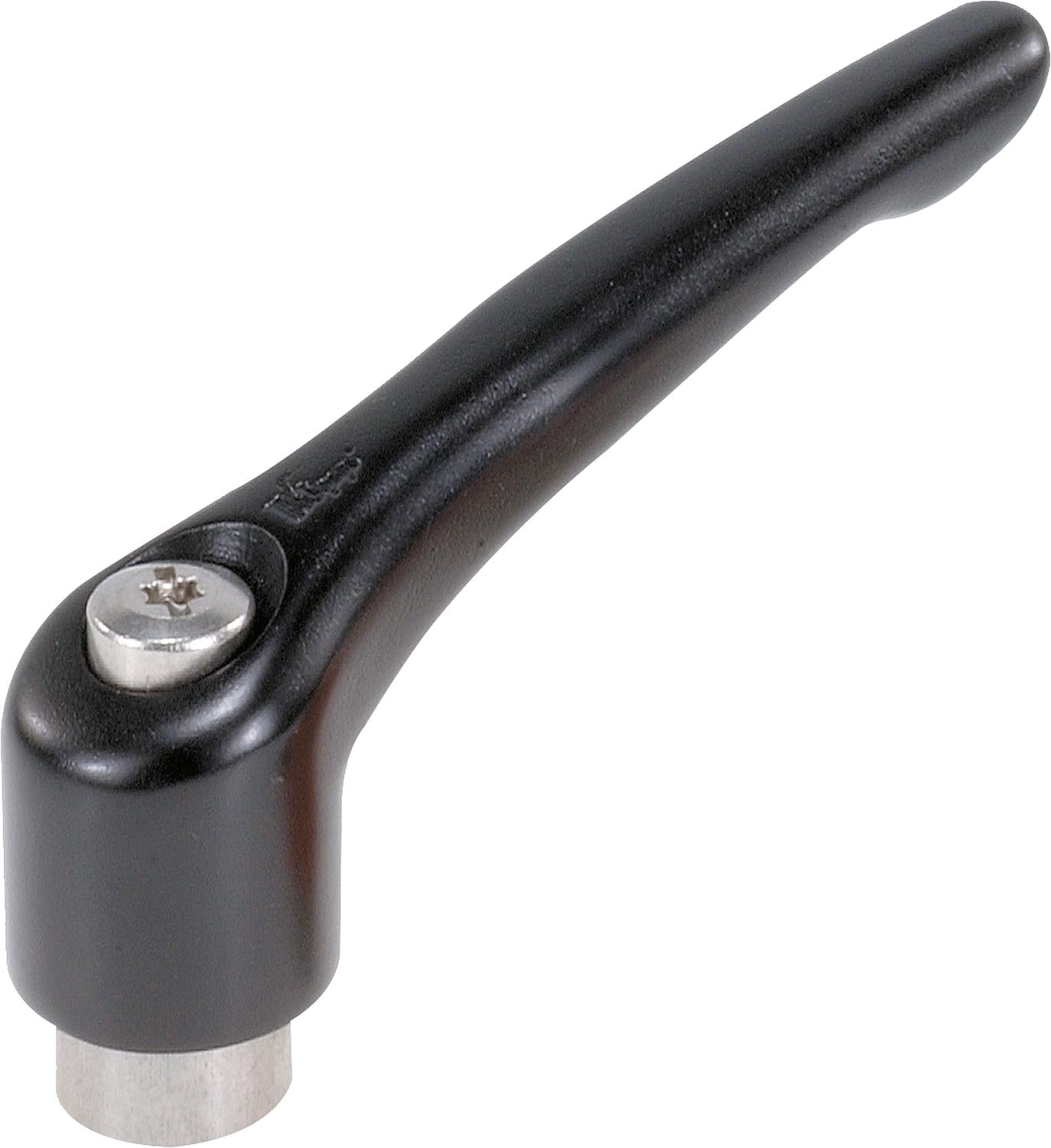 Clamping lever tilt with internal thread M 16 stainless steel
