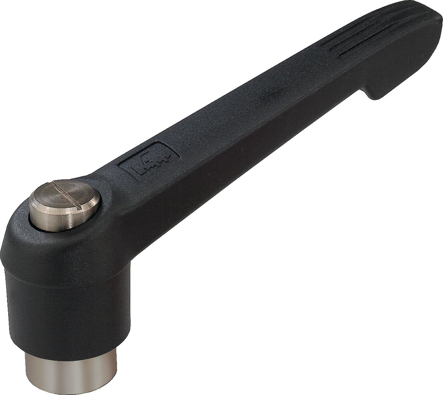 Clamping lever with internal thread M 12 stainless steel / plastic handle