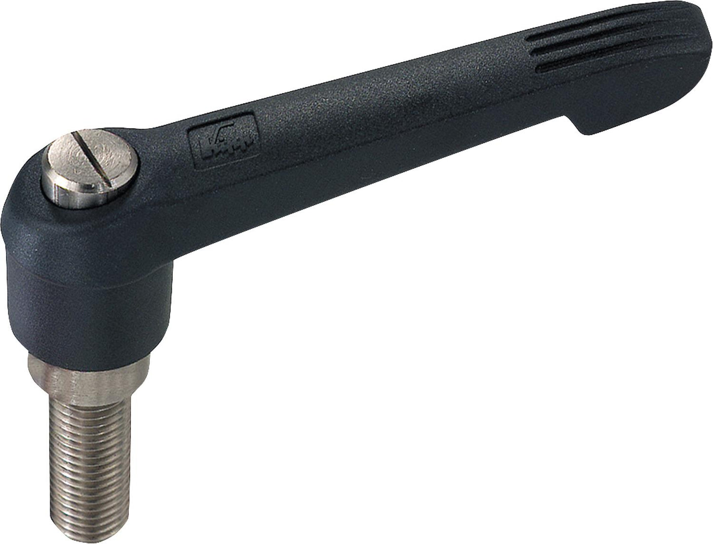 Klemmhebel Kipp mit Aussengewinde M 10 x 60 Niro / Kunststoffgriff