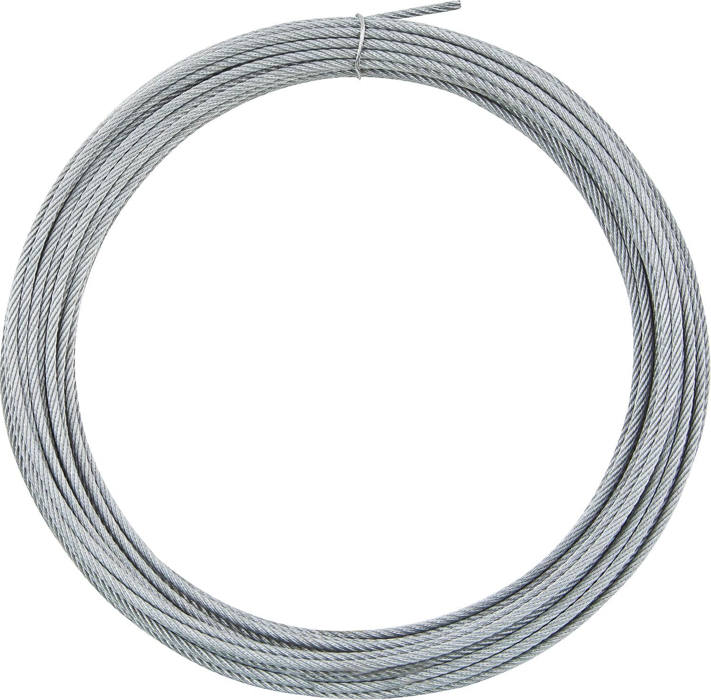 Round stranded ropes DIN 3055 6 x 7 with fiber reinforcement, Ø 4 mm / 25 m, galvanized