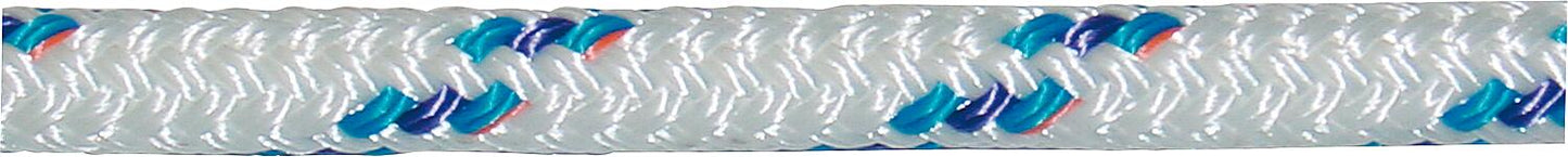 GEWA fiber rope, braided yacht rope, Ø 16 mm, 10 m long, blue-white