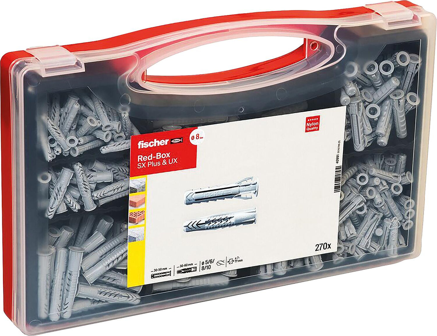 Assortiment de chevilles, SX/UX, 291 pièces