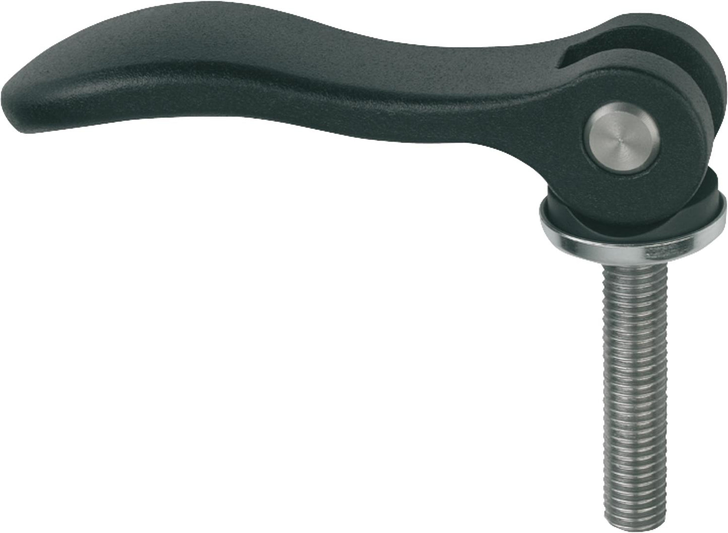 Eccentric lever tilt with external thread M10x50, steel