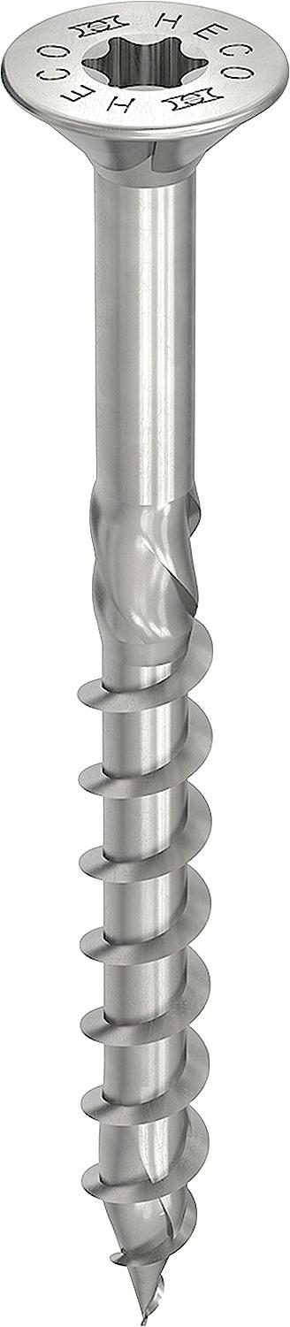 Countersunk screw HT-plus 8.0 x 500 partial thread zinc-plated blue, A3K, 50 pieces