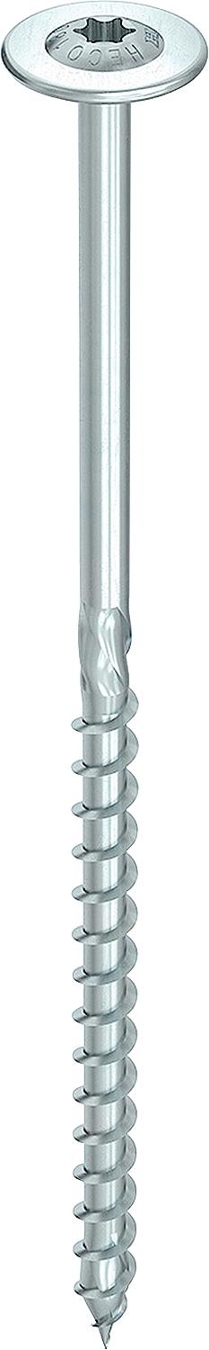 Countersunk head screw HT-plus 8.0 x 500 partial thread zinc-plated blue, A3K, 50 pieces