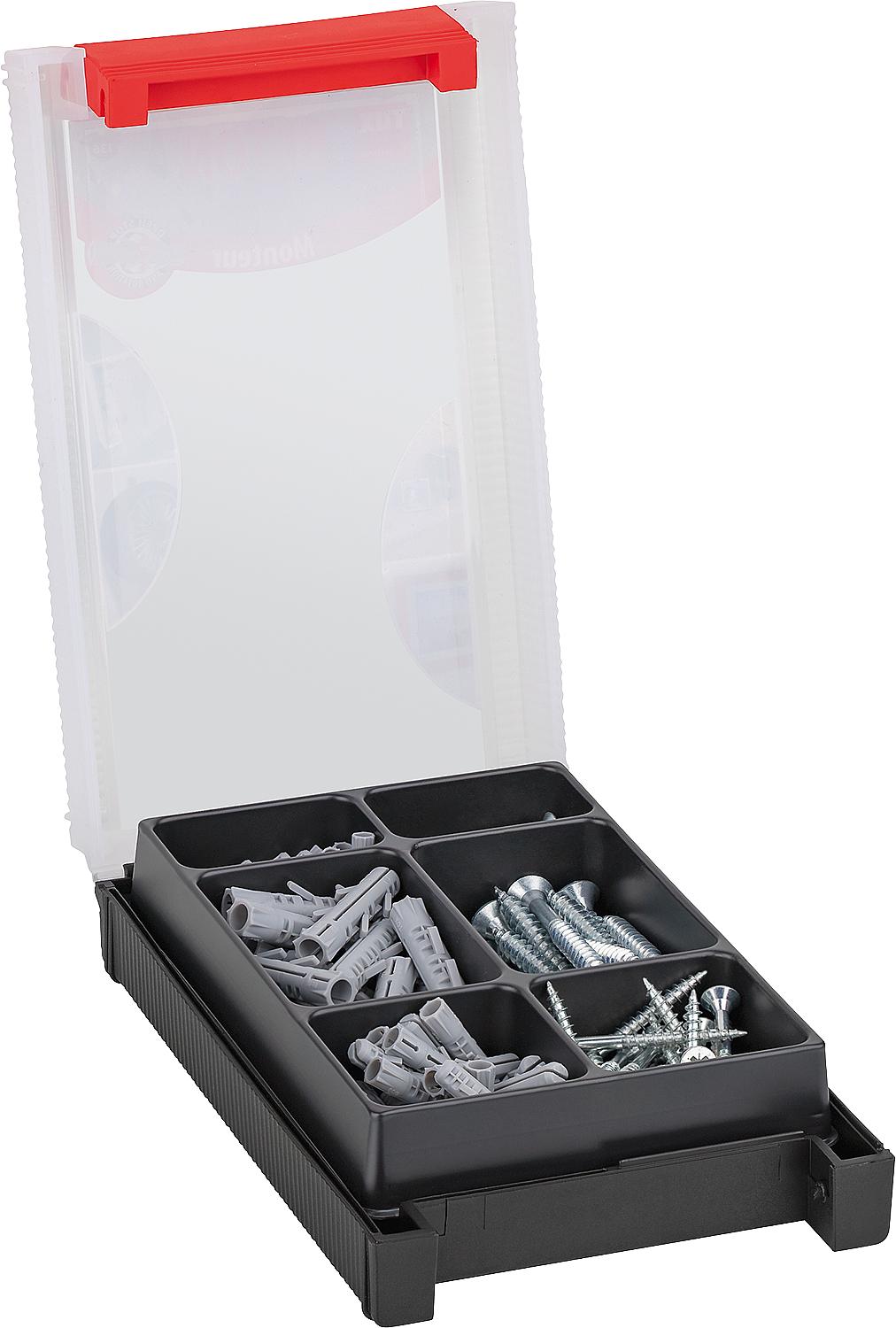 Standard assortment of concrete fitters, 136 pieces.