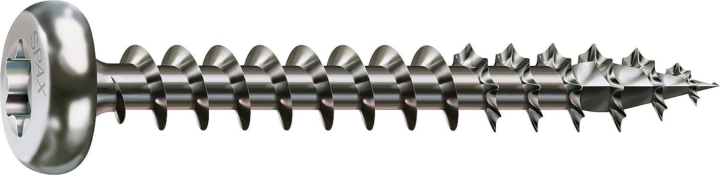SPAX® stainless steel A2 full thread T-STAR Plus pan head screw Ø 4.0 x 50 mm, pack of 200