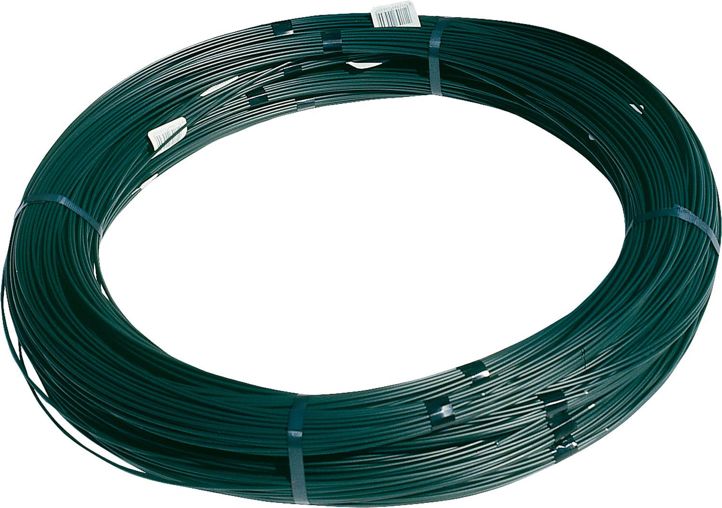 Steel wire, plastic coated, green, 3.8 mm, 110 m lengths