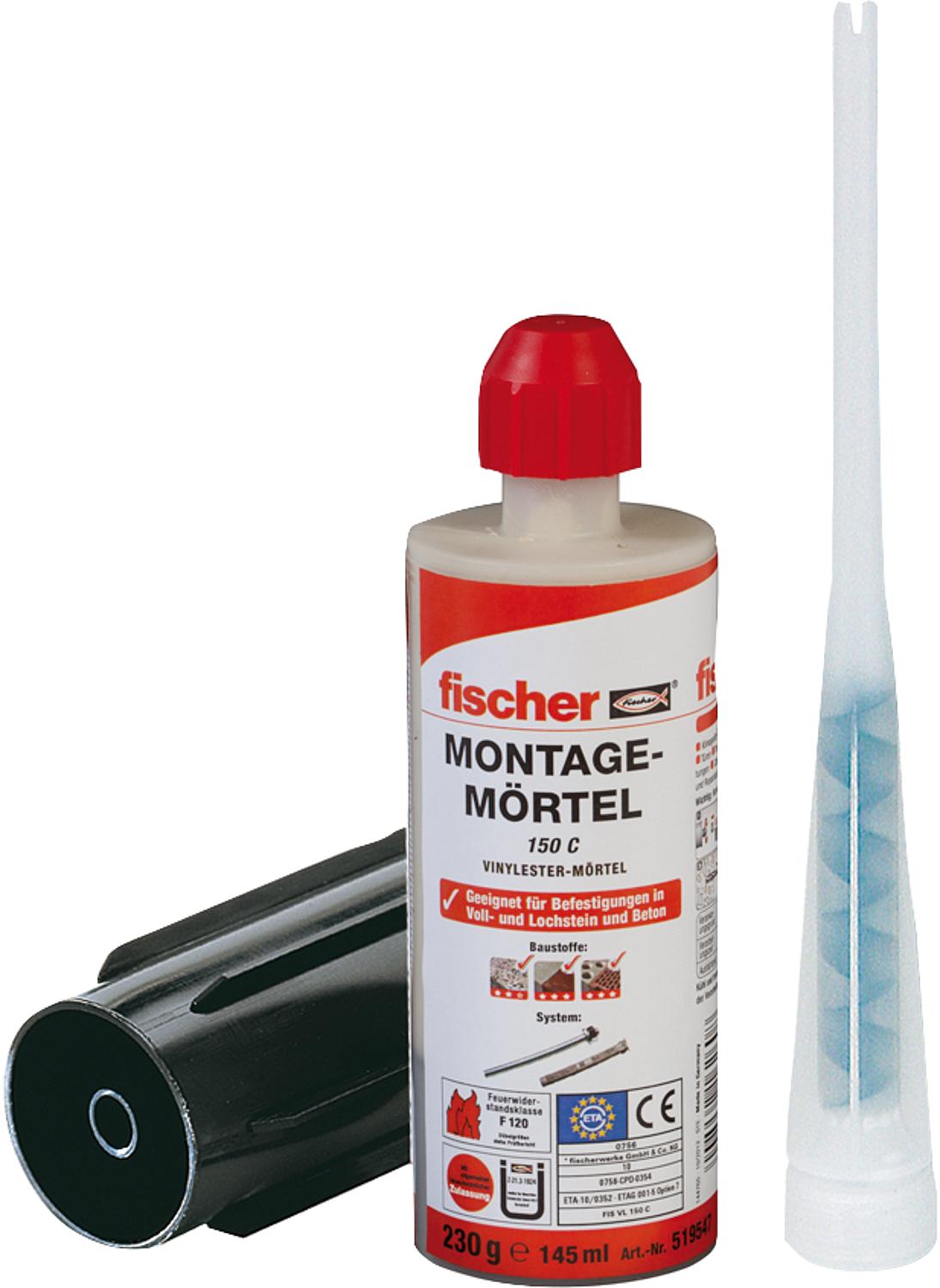 Montagemörtel, Fischer 150 C Set inkl. Siebhülsen