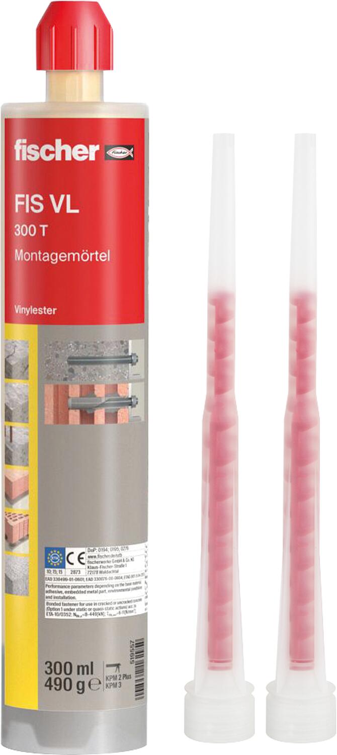 Montagemörtel Fischer 300 T, Inhalt: 300 ml