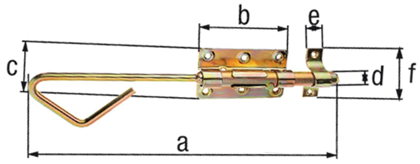 Bolzen-Stangenriegel