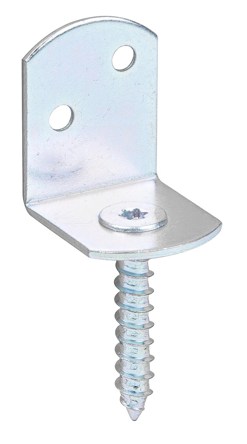 L-shaped woven fence bracket, 115x31.5mm, electro-galvanized, thick-film passivated