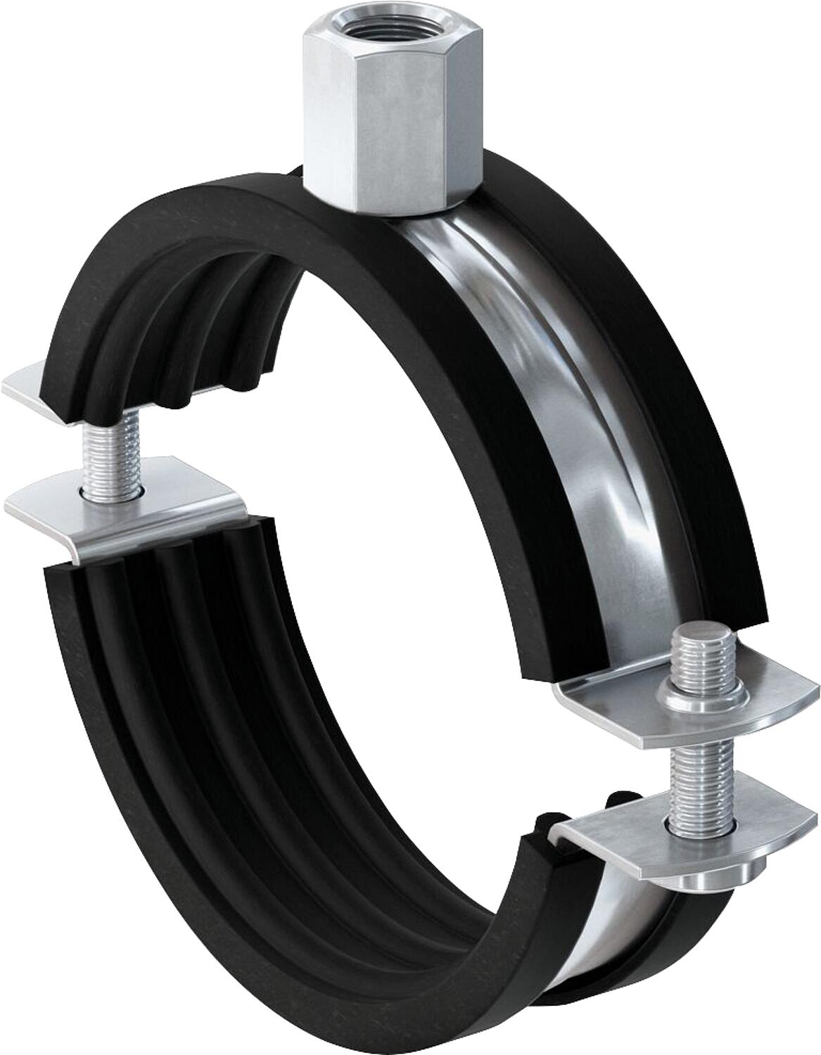 Collier de serrage à deux vis FRS, zingué, 12-15 mm, M8/M10