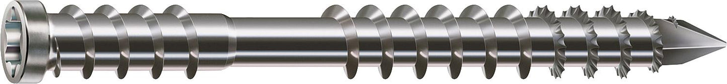 Vis à tête cylindrique SPAX® en acier inoxydable A4, filetage de fixation T-STAR Plus Ø 6x80 mm, lot de 100